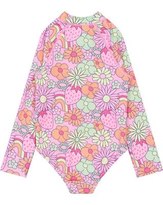 White Toddler Girl Print Long Sleeve Paddlesuit | Best&Less™ Online