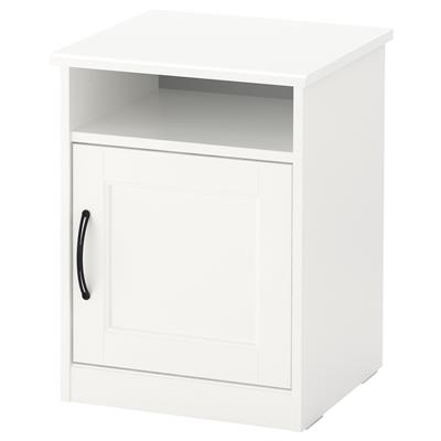 SONGESAND white, Bedside table, 42x40 cm