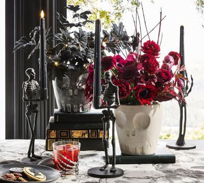 Skeleton Candle Holder | Pottery Barn