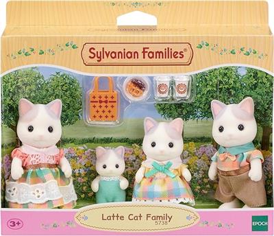 Sylvanian Families - 5738 Latte Cat Family - Dollhouse Playsets : Amazon.co.uk: Toys & Games