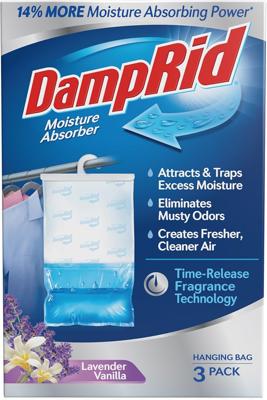 Amazon.com - DampRid Fragrance Free Hanging Moisture Absorber, 16 oz., 3 Pack - Eliminates Musty Odors for Fresher Air, Ideal Moisture Absorbers for C