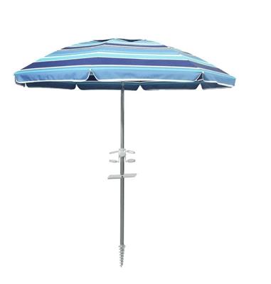 Centra Mountview Outdoor Beach Umbrella 2.2m in Blue | MYER