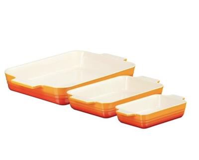 Le Creuset Classic Rectangular Dishes 18/25/32cm in Volcanic | MYER