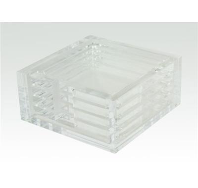 Acrylic Clear Coaster Set 4
