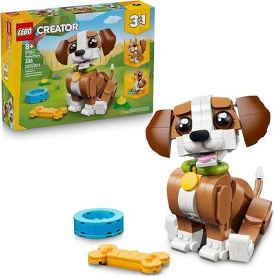 Amazon.com: LEGO Creator 3 in 1 Cute Animals: Playful Puppy Dog Building Toy - Bedroom Decor for Girls & Boys, Ages 8+ - Gift for Birthdays - Build a