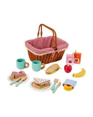 29 Piece Wooden Picnic Basket Playset | Target Australia