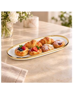 White Porcelain Serving Platter