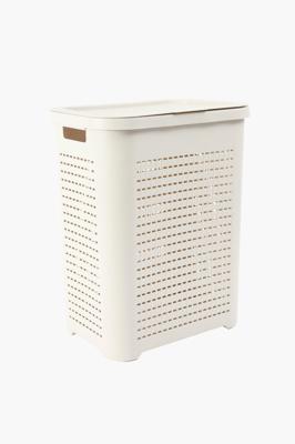 52l Plastic Checkered Laundry Basket