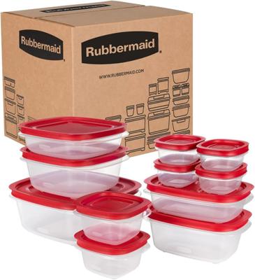 Amazon.com: Rubbermaid EasyStore Large Containers, 18-Piece Set, Food Storage Containers with Lids: Home & Kitchen
