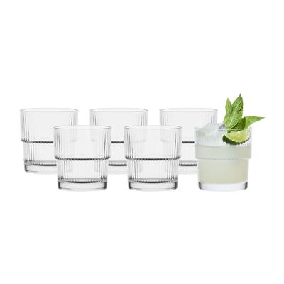 Salisbury & Co Quench Ribb Stackable Tumbler 340mL Set of 6 | Kitchen Warehouse