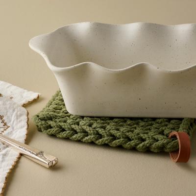 French White Scalloped Loaf Pan – Magnolia