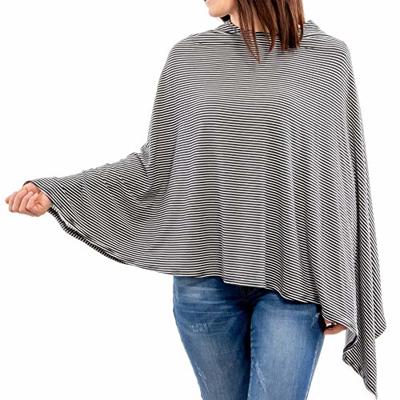 WeeSprout Nursing Cover for Breastfeeding, Soft & Breathable Nursing Poncho, Neck Insert for Hands-Free View, Machine Washable & Dryer Safe Feeding Co