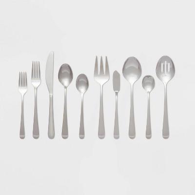 45pc Harrington Flatware Set Silver - Threshold™ : Target