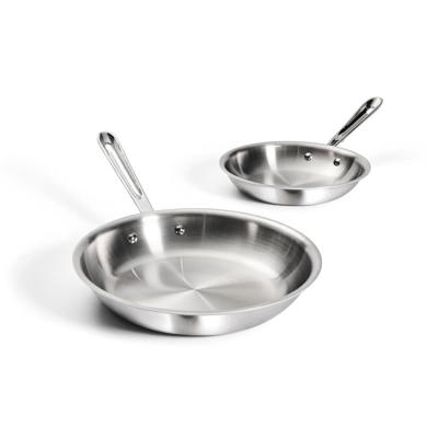 All-Clad D3 Stainless Fry Pan Set 8 & 10 Inch | 3-Ply