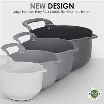 4 Piece Nesting Mixing Bowl Set with Pour Spouts and Handles | Shop Today. Get it Tomorrow! | takealot.com