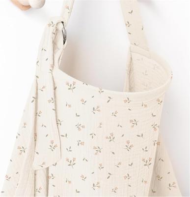 MairMore Muslin Nursing Covers for Breastfeeding, Privacy Breast Feeding Cover with Arch Neckline for Mom and Baby, Breathable 100% Cotton Nursing Apr