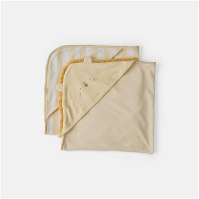 Baby 2-Pack Lion Terry Towels - Yellow | Carter’s Oshkosh Canada
