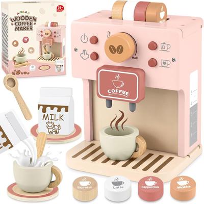 Amazon.com: Airlab Kids Coffee Playset Toy Coffee Maker Set for Toddler Wooden Kitchen Accessories Pretend Play for Girls Boys Ages Birthday Gifts Pin