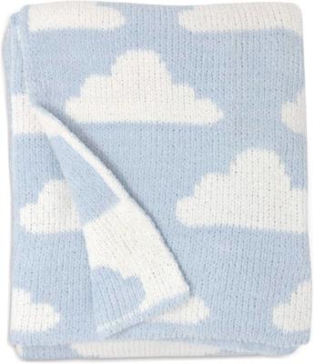 Amazon.com: Living Textiles Blue Clouds Chenille Soft Baby Blanket Reversible Premium Cozy Fabric for Best Comfort - for Infant,Toddler,Newborn,Nurser
