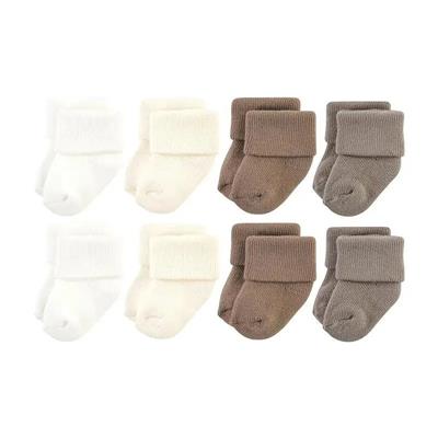 Baby Vision - Terry Socks 8Pk, Solid Beige/Brown