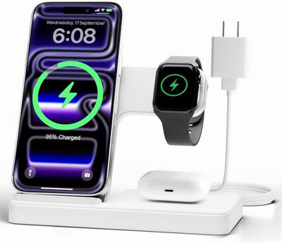Amazon.com: Wireless Charger iPhone Charging Station: 3 in 1 Charger Stand Multiple Devices for Apple - iPhone 17 16e 16 15 14 Pro Max 13 12 11 - Watc