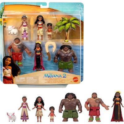 Disney Moana 2 Adventure Set with 6 Small Dolls & Accessories : Target
