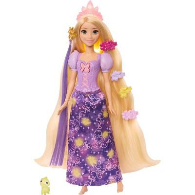 Disney Princess Light-Up Hair Rapunzel Fashion Doll with 5 Ways to Glow, Pascal Figure & 7 Accessories : Target