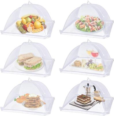 Amazon.com: Lauon Large Food Cover,6 Pack Mesh Food Tent,17x17,White Nylon Covers,Pop-Up Umbrella Screen Tents,Patio Net for Outdoor Camping, Picnics