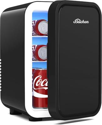 Amazon.com: BEICHEN Mini Fridge,6 Liter / 8 Can Small Fridge for Bedroom, Car, Office | Cooler & Warmer for Food, Drinks, Skincare,Energy Saving, Low