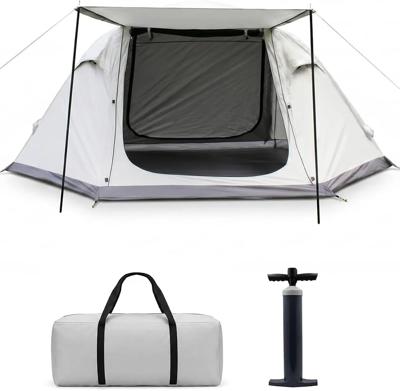 Amazon.com : Abahub Inflatable Camping Tent with Hand Pump for 1/2 Person | Easy Setup Blow Up Tent with Built-in Canopy, Waterproof 210D Oxford Fabri