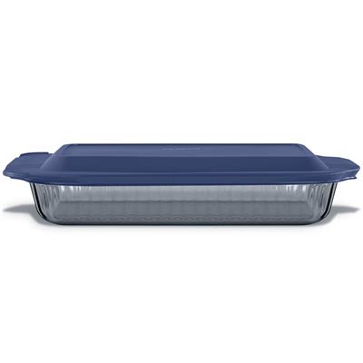 Pyrex Colors Tinted Dreams 9-in. x 13-in. Smoke Baking Dish with Plastic Lid