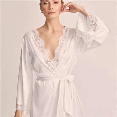 Getting Ready for the Wedding! White Long Lace Robe | Sian Maxi Robe | homebodii® – Homebodii AU