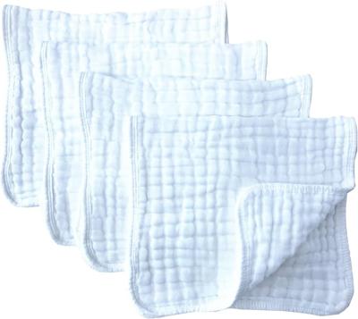 Amazon.com: Synrroe Burp Cloths Large, Muslin Burp Cloths for Baby, Extra Absorbent and Soft, 6 Layers 20 by 10 Inches 100% Cotton (White Large 4 Pack