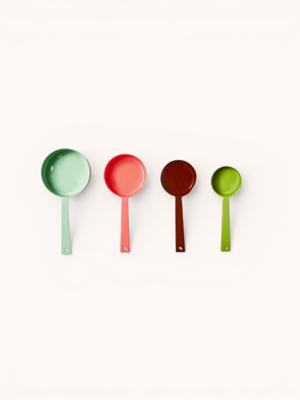 Multicoloured Measuring Cups | Enamel Coated Stainless Steel