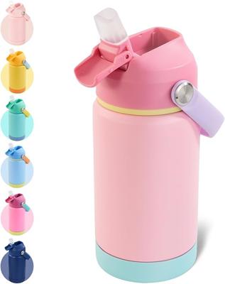 Amazon.com: Kerilyn 12oz Kids Water Bottle, Stainless Steel Insulated Water Bottle for Kids, Toddler Cup With Straws Leak-proof, Toddler Water Bottles