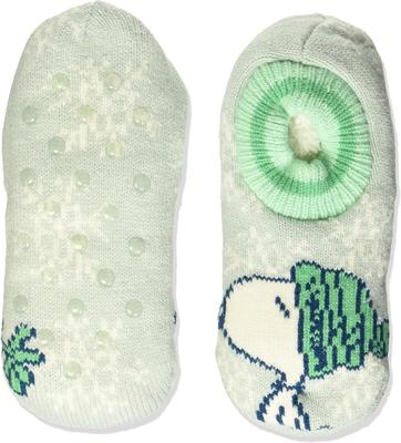 Peanuts Womens Snoopy Holiday Single Cuffer Slipper Socks at Amazon Women’s Clothing store