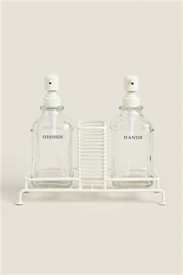 DOUBLE KITCHEN DISPENSER WITH STAND - Cream | ZARA Canada