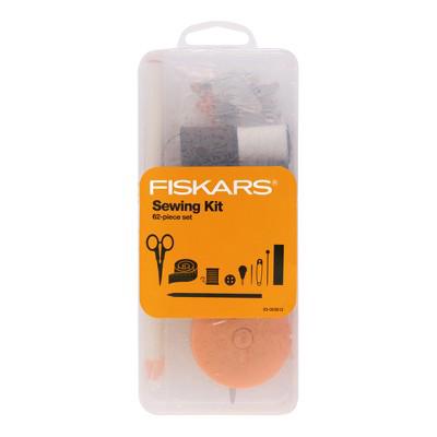 Fiskars Sewing Survival Kit: Travel Size with Tape Measure, Needles, Thread & Scissors, 62 Pieces : Target