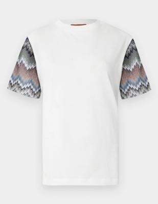 Missoni SHORT SLEEVE - T-Shirt print - white base/mehrfarbig - Zalando.at