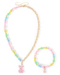 Girls Bear 2-Piece Jewelry Set - MULTI | The Childrens Place CA