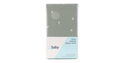4baby Bedside Sleeper Fitted Sheet Foliage Sage | Baby Bunting AU