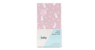 4baby Bedside Sleeper Fitted Sheet Bunny Rose | Baby Bunting AU