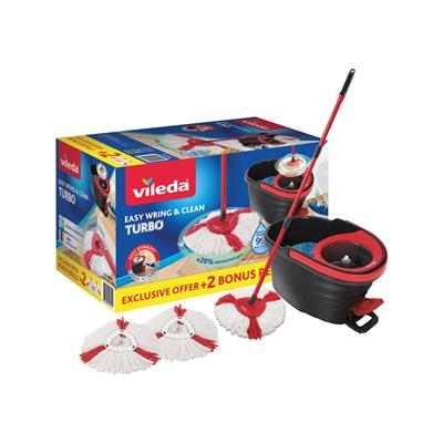 Vileda Easy Wring And Clean Turbo Mop With 2 Refills - Bunnings Australia