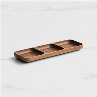 Salisbury & Co Seville 3 Section Rectangular Serving Platter 38x13cm | Kitchen Warehouse
