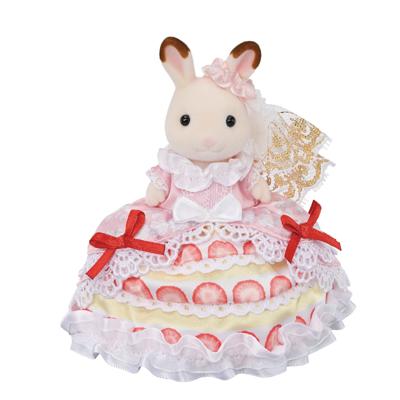 Calico Critters Freyas Birthday Celebration Strawberry Cake Dress, 40th Anniversary Edition, Collectible Doll Figure - Walmart.ca
