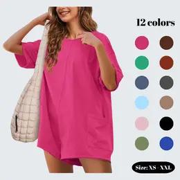 SCUSTY Womens Oversized Rompers Back V Neck Jumpsuits Casual Summervibes Athletic Workout Tee Onesie Activewear - TikTok Shop