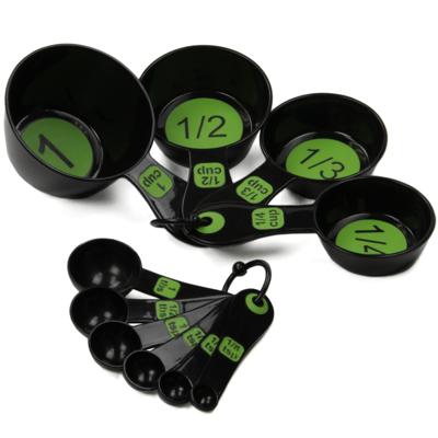 Chef Craft, Plastic Measuring Cup Set, 10 Piece, Green - Walmart.com