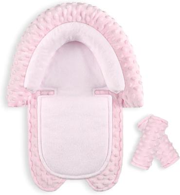 Amazon.com: HNHUAMING Infant Car Seat Insert, Baby Car Seat Head & Body Support with 2 Straps Pads, Ultra Soft Newborn Preemie Carseat Insert Cushion