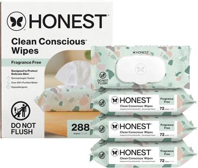 Amazon.com: The Honest Company Multi-Use Baby Wipes, Geo Mood, 288 Count | Baby Wipes, 288 Ct. Hypoallergenic, Plant-Based, 99% Water, Dermatologist T