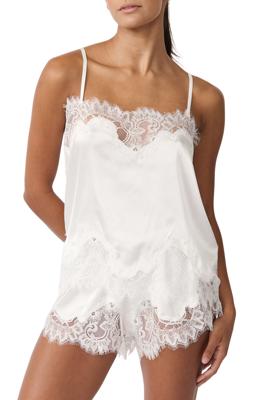 Olivia Lace Trim Satin Shorts (Women) | Nordstrom